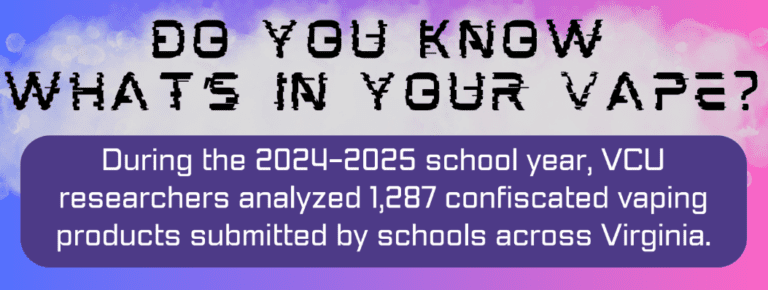 Black and white text against a purple background that reads: 